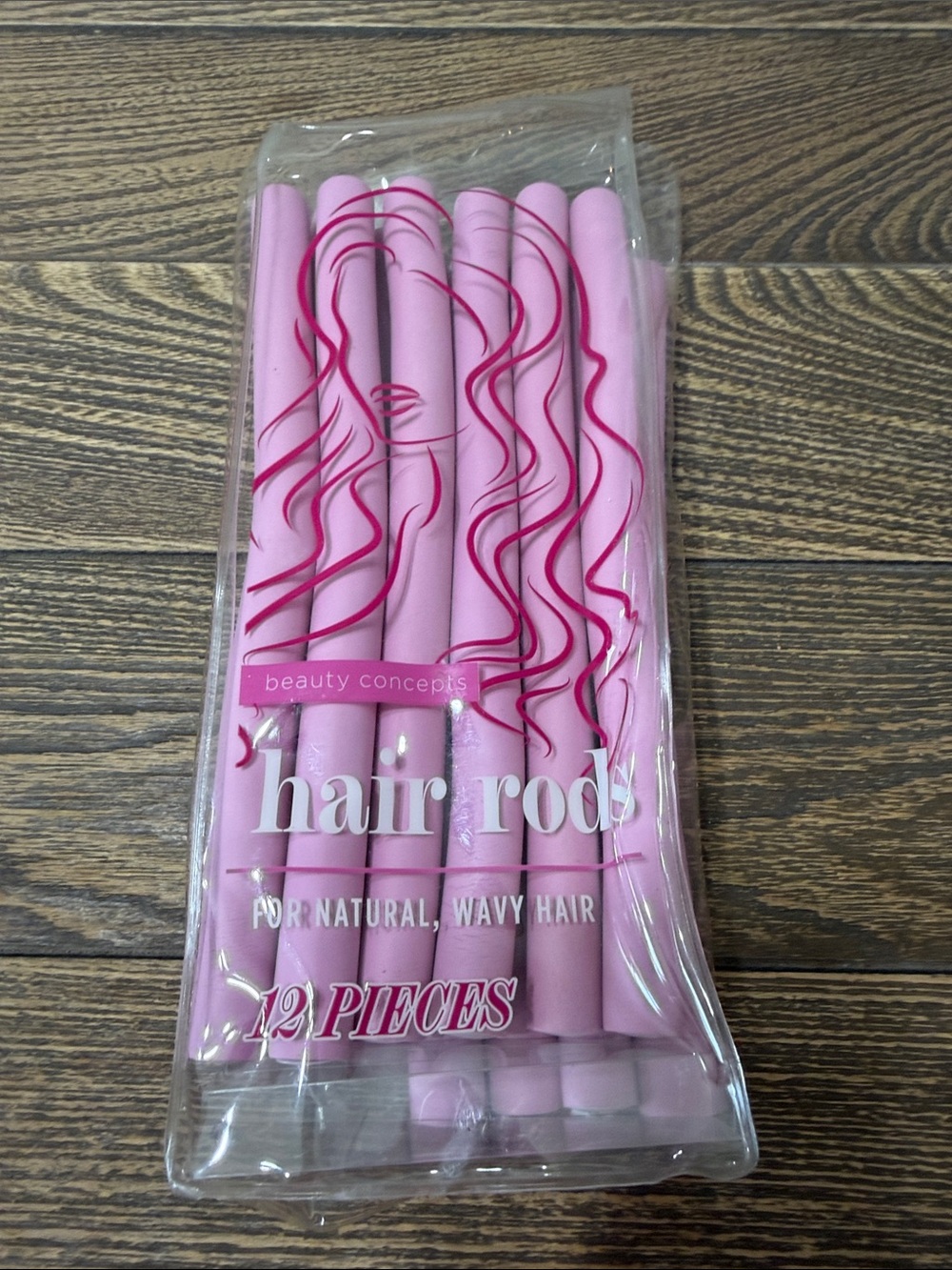 Pink Foam Hair Rods - 12 Pack for Gentle Waves
